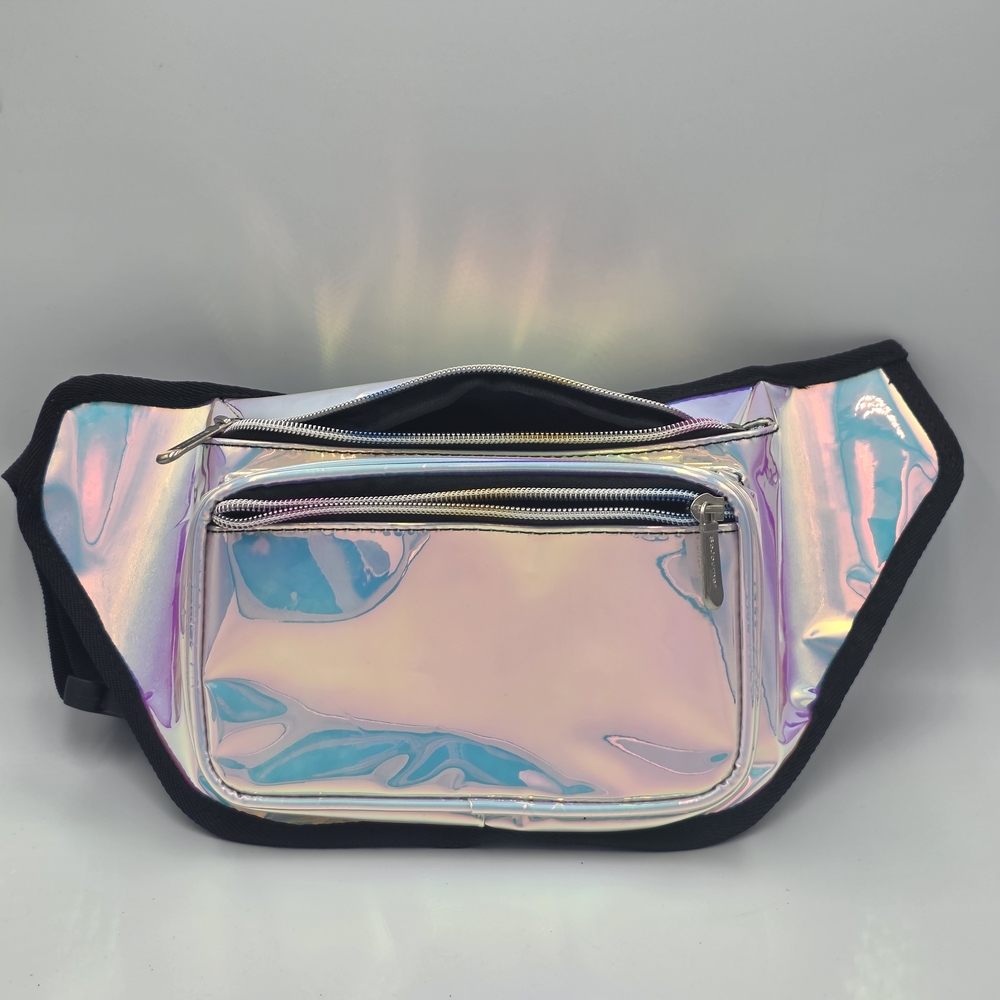 Iridescent Holographic Waist Bag - Women